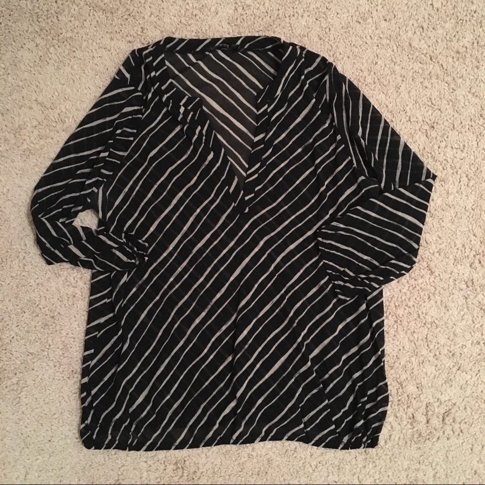 Sheer long sleeve blouse from the Limited